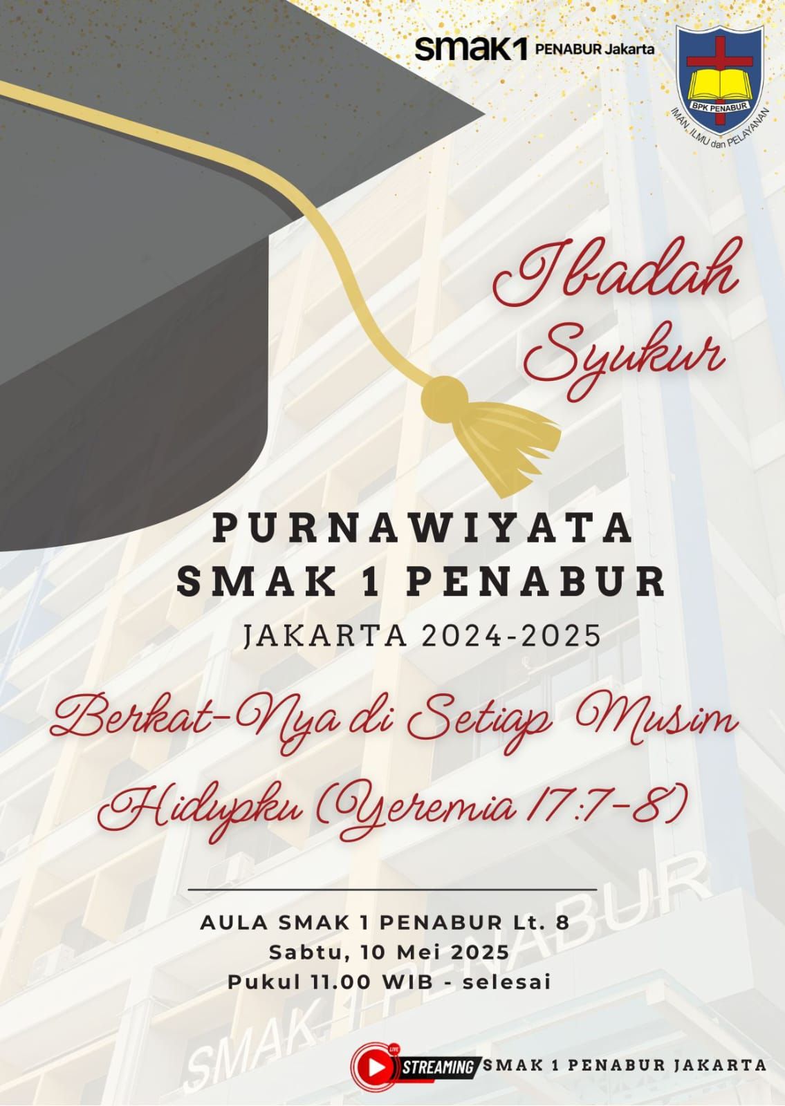 Purnawiyata Kelas XII Tahun 2024-2025 SMAK 1 PENABUR Jakarta